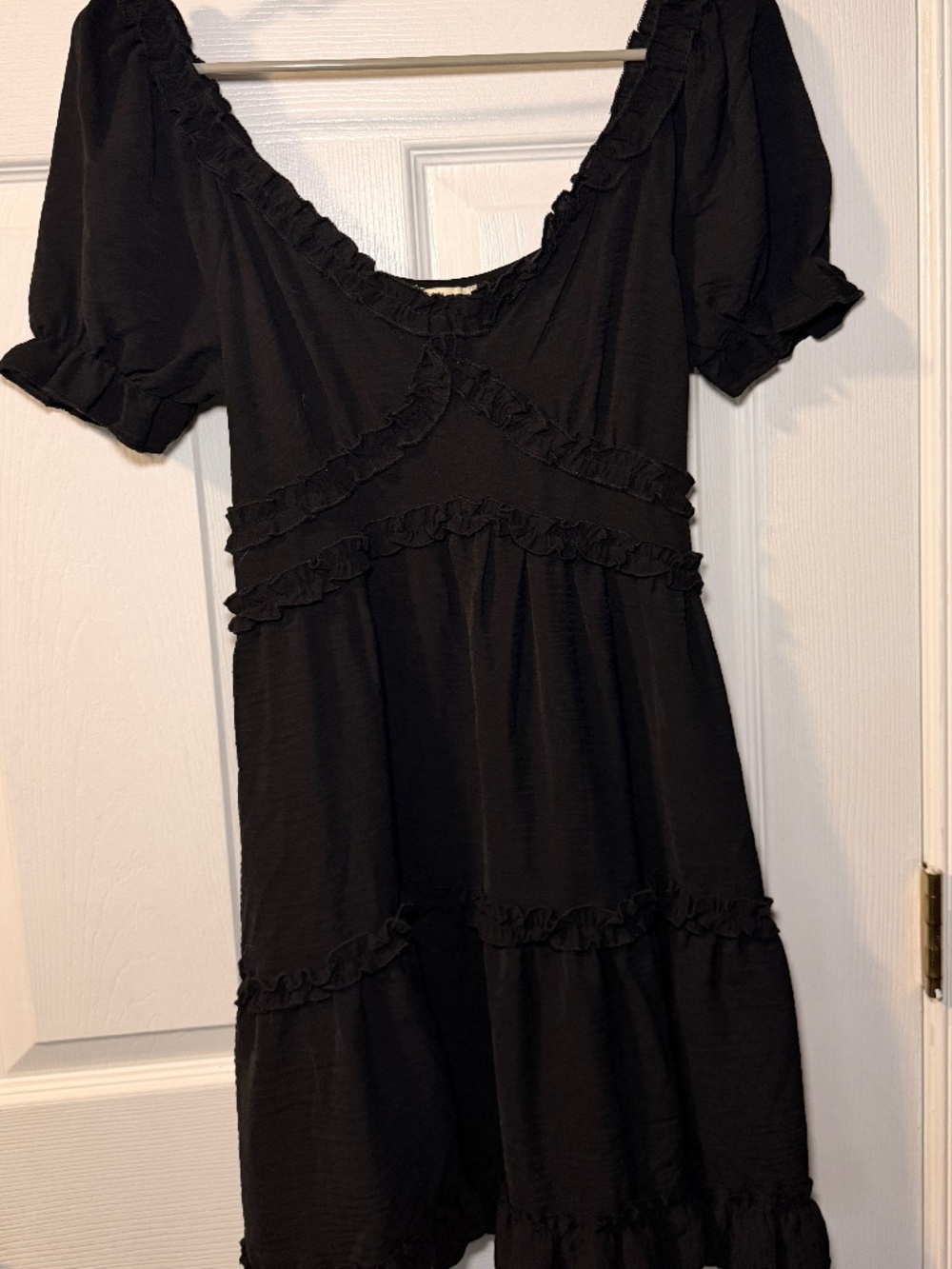 Black cute mini dress